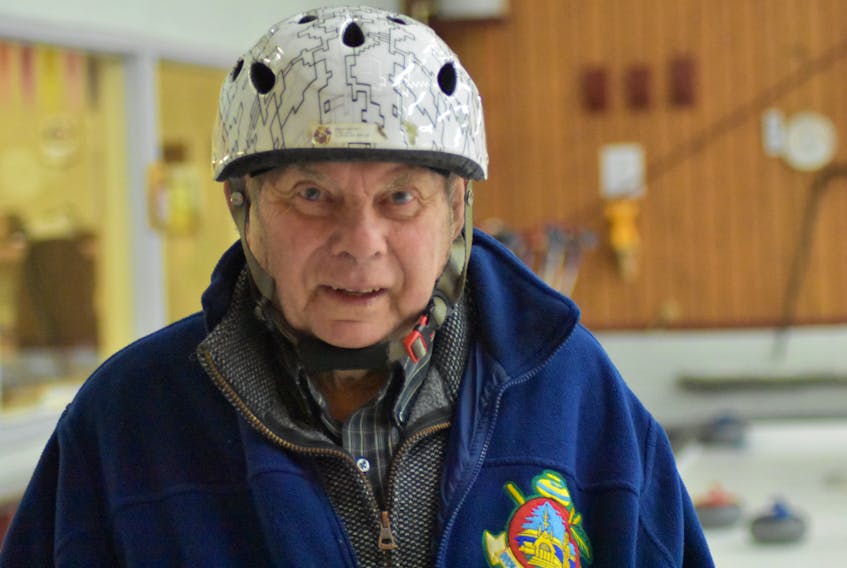 Wolfville Curling Club member Hubert Sullivan, 92, has a championship trophy named in his honour in recognition of his contributions to the sport of stick curling within Nova Scotia.