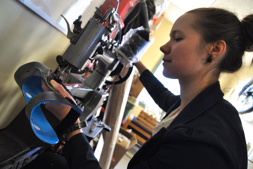 Certified orthotist Jenna Holz has opened Brackish Biomechanical Bracing in Kentville, where she designs and builds custom orthotic devices, called orthoses, for each patient.