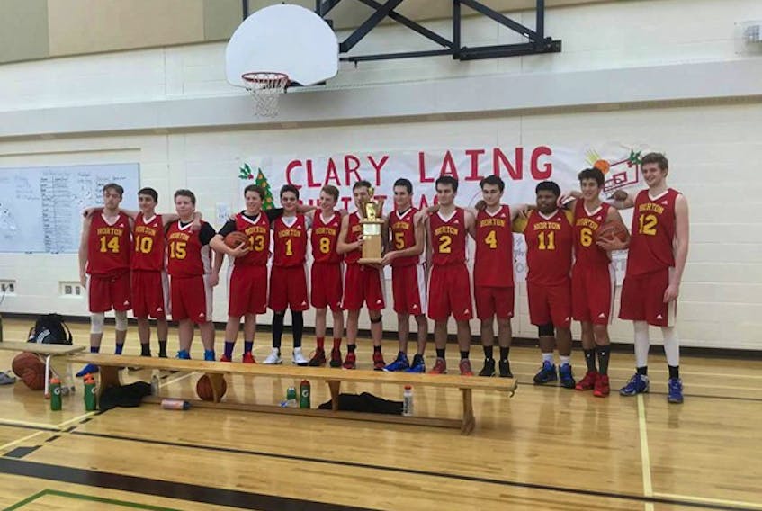 The Horton JV boys’ basketball team won the gold-medal game in the recent Clary Laing Christmas Classic tournament hosted by West Kings.