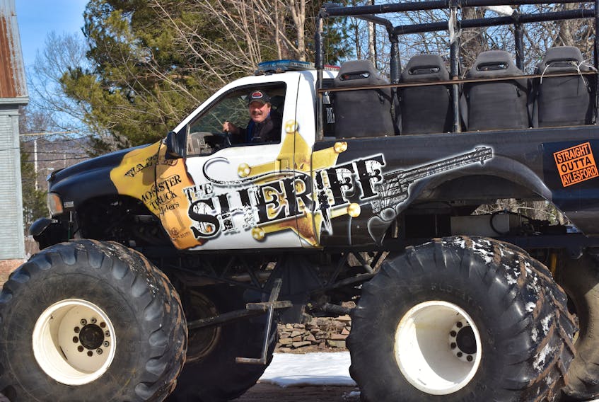 Guy Meister of Aylesford has made a business out of renting out The Sheriff monster truck for community events and private parties.