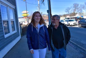 Arnold Rafuse of Kentville wants New Minas resident Alicia Smith publicly recognized for performing CPR on his uncle March 6. Smith was working at the drive-thru Tim Hortons location in New Minas when Rafuse’s uncle collapsed in the parking lot. The duo is pictured walking outside of the Tim Hortons drive-thru in Kentville.