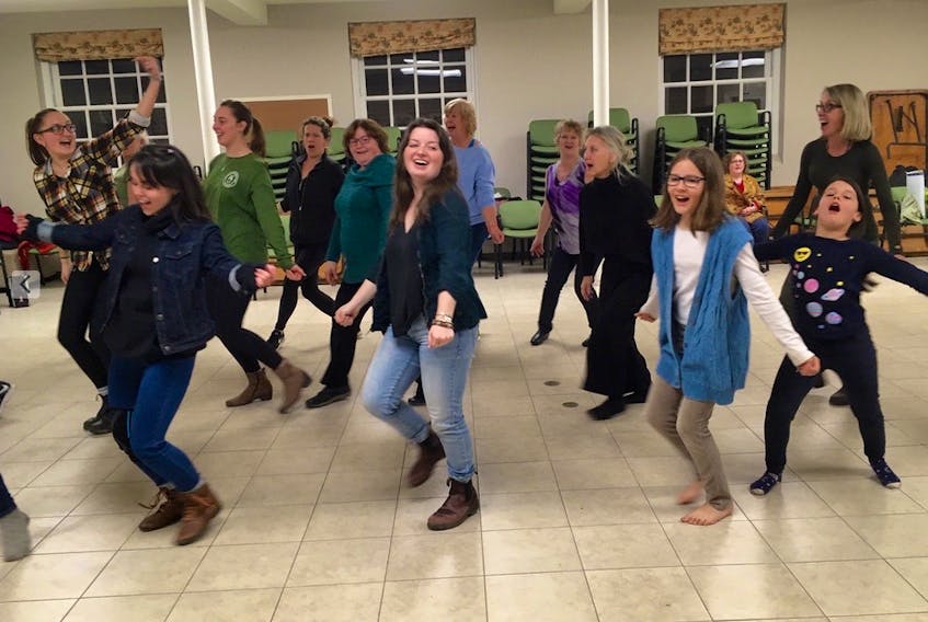 Cast members from the Women of Wolfville are practicing hard for their upcoming production.