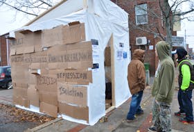 A makeshift shelter will be set up near 437 Main Street in Kentville as part of The Portal Youth Centre’s Shelter Project campaign running from Nov. 30 to Dec. 2.