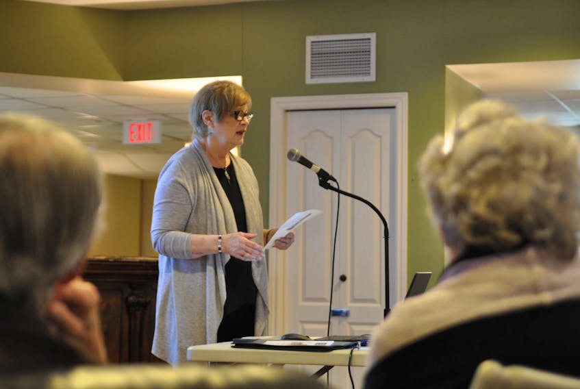 Pam McKinley is a co-ordinator and clinical social worker with the Mental Health and Addictions Services’ Seniors Mental Health Team in the Annapolis Valley. She recently presented to seniors living at Kings Riverside Court in Kentville about risk factors relating to depression, and said an open dialogue is their biggest weapon against loneliness and ending stigma.