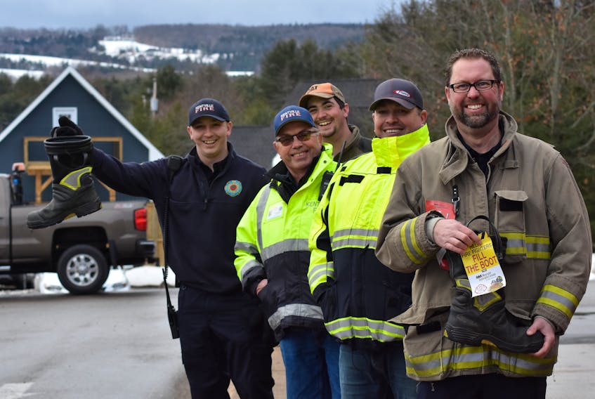 Members of the Kentville Volunteer Fire Department were at the Tim Hortons and Wendy’s location in Coldbrook collecting donations for Muscular Dystrophy Canada March 31.