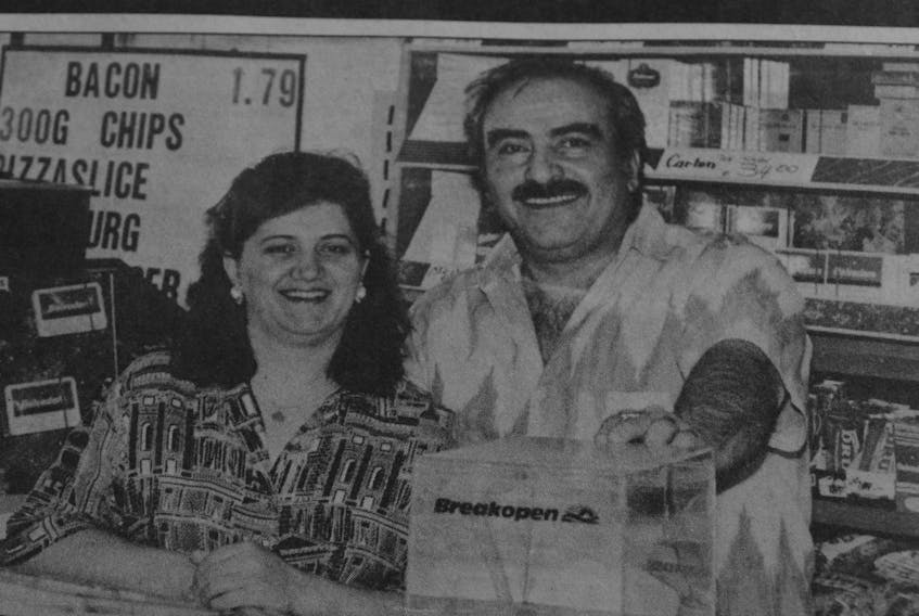In 1994, Chaker and Norma Rouhana, who moved to Windsor from Lebanon, were featured in the Hants Journal as they celebrated seven years in business running Curry’s Corner Foodmart.