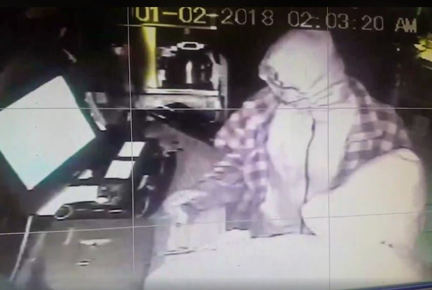 Surveillance footage from inside the Bubba Rays restaurant in Garlands Crossing shows two men breaking-in and stealing money and liquor.