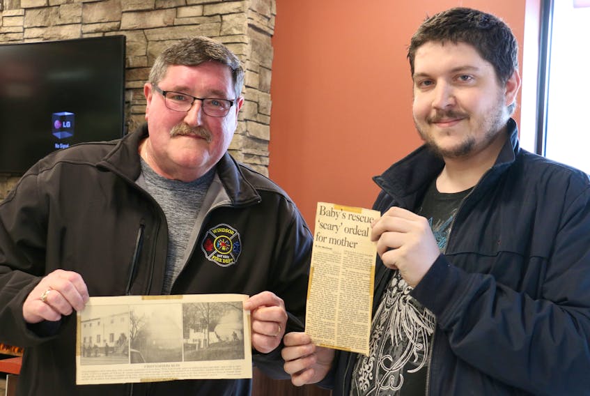 Veteran firefighter Greg Lake met Daniel Graham May 1, 2018 for a coffee about 25 years after rescuing him from a burning building in Windsor.