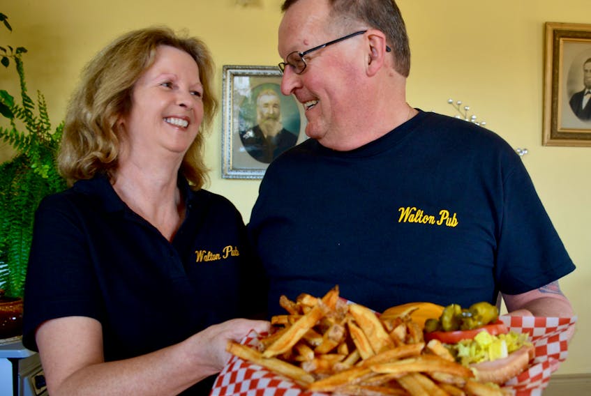 Terry and Marilyn Wutzke co-run the Walton Pub & Eatery along the Hants Shore. They say the friendly atmosphere, and good, simple food keep people coming back.