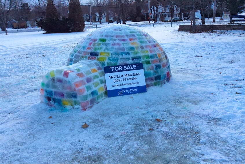 Paul Morton said this year’s igloo is the biggest one the community has built yet.