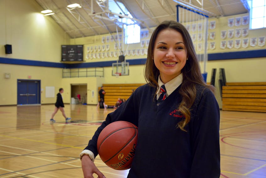 Tessa Firth, 17, one of the captains of the King's-Edgehill School senior girl's basketball team, said she almost gave up on the sport until her coach encouraged her to give it another shot.