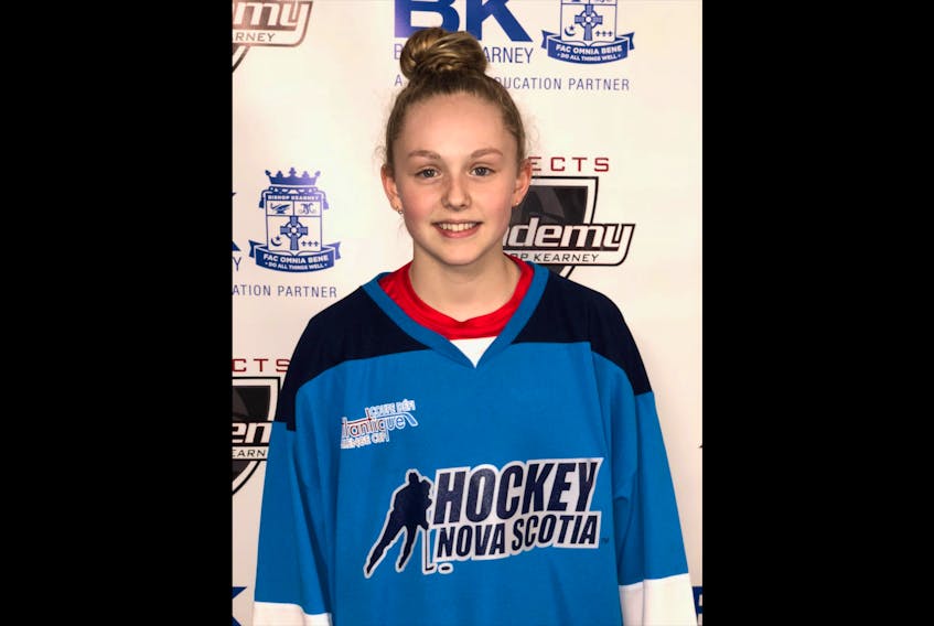 Avi Adam is the youngest player on the U18 Nova Scotia hockey team that will face off against the rest of the country at the 2019 Canada Winter Games in Red Deer, Alta.