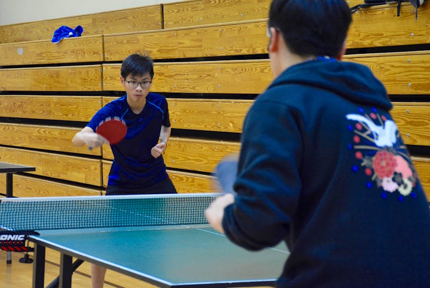 Anson Chan doesn’t just play at King’s-Edgehill School, he also takes part in the Annapolis Valley Table Tennis Club in Canning.