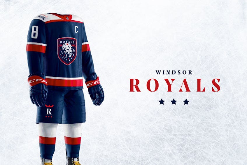 Buoy Marketing and Production redesigned the logo and uniforms for the Windsor Royals.