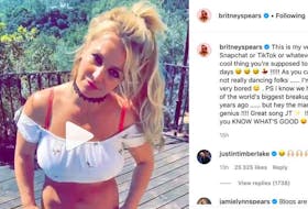 Celebrities are providing entertainment through social media during the pandemic. Britney Spears posted a video of her dancing to her ex, Justin Timberlake’s, song “Filthy.” INSTAGRAM photo