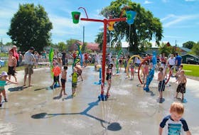 The splash pad in Berwick will be running again by the Canada Day weekend for the Royally Red and Rockin' festival.