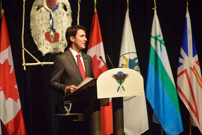 Prime Minister Justin Trudeau delivered the apology to the residential school survivors on Nov. 24 in Happy Valley-Goose Bay.