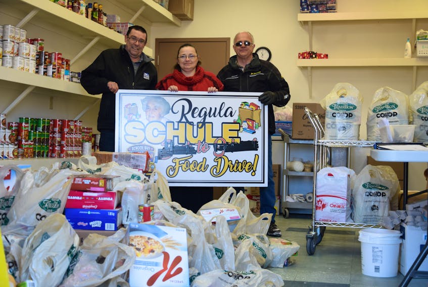 The proceeds from the drive were donated to the Aboriginal Friendship Centre food bank.