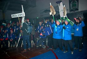The Special Olympics Team -made up of members from central Labrador, Labrador West and southern Labrador - were a big crowd pleaser when they entered the E. J. Broomfield Memorial arena at the opening ceremonies of the 2019 LWG.