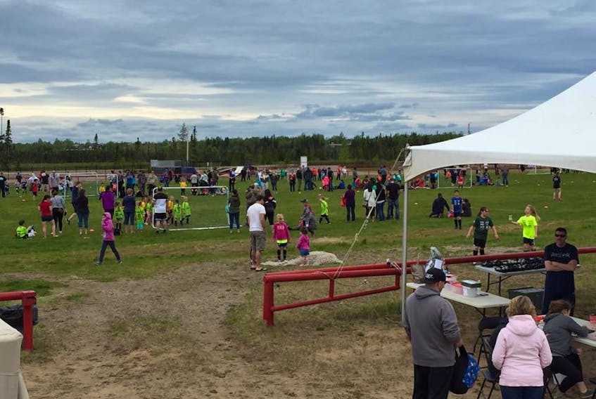 The annual Minor Soccer Festival will be taking place on Saturday, June 23. The 2017 festival, pictured, saw parents, kids and community members have a good time.