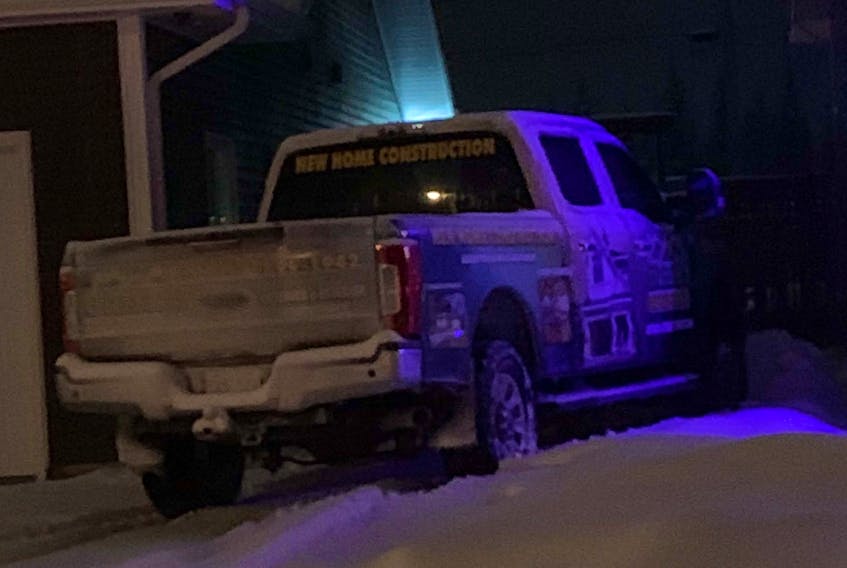 Police in Happy Valley-Goose Bay are looking for any information the public may have on this truck that was stolen and recovered in the town on Nov. 29.