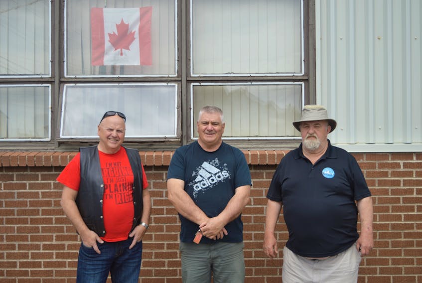 The Twillingate Town Council and its fisheries committee are working to acquire a license to process groundfish in the Twillingate area. The committee believes enough cod and turbot are currently caught along the shores of Twillingate Island to make for a viable groundfish operation. Pictured, left to right, are Coun. Wayne Greenham, Deputy mayor Cyril Dalley and Coun. Lloyd Blake.