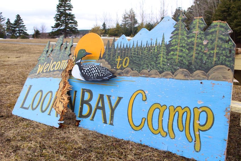 Sometime between April 7 and April 14, it appears that someone broke the United Church Camping Centre sign in Loon Bay.