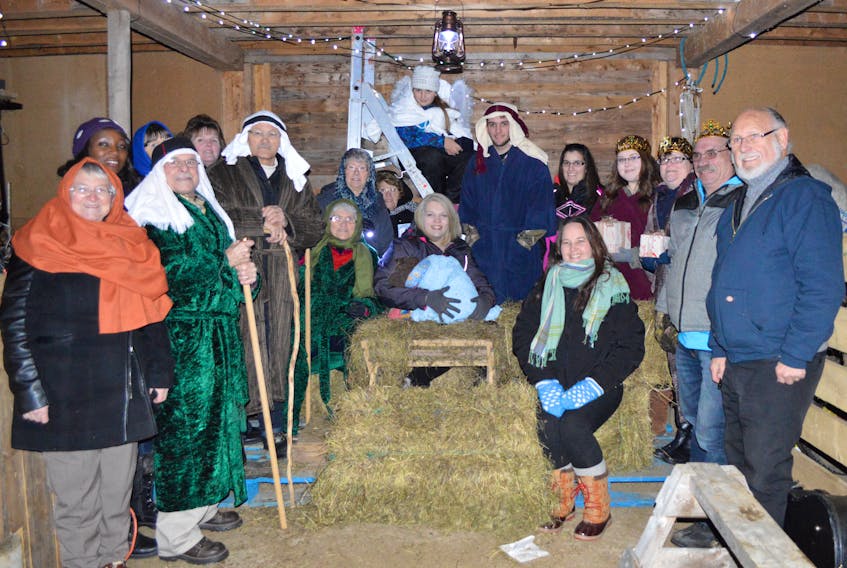 The Salvation Army corps from Horwood will once again transform the Moyles’ Farm barn (located on the road to Brown’s Arm) into a scene from the first Christmas.