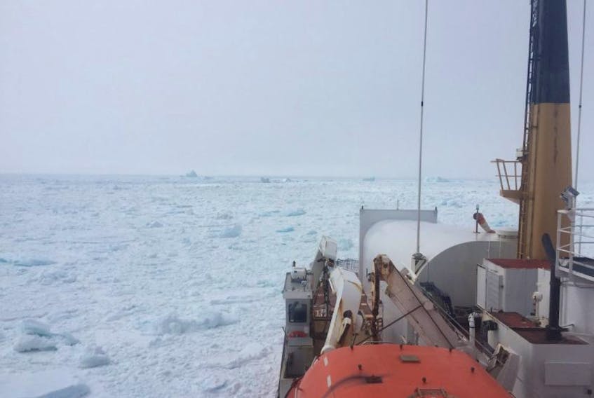 The Canadian Coast Guard is asking operator to keep vessels ashor e after  effecting several search and rescue operations in Notre Dame  Bay over the  last 72 hours. Pack ice is creating unsafe conditions for all  vessels. 