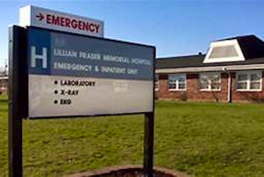 Lillian Fraser Memorial emergency centre closed Saturday evening and overnight.