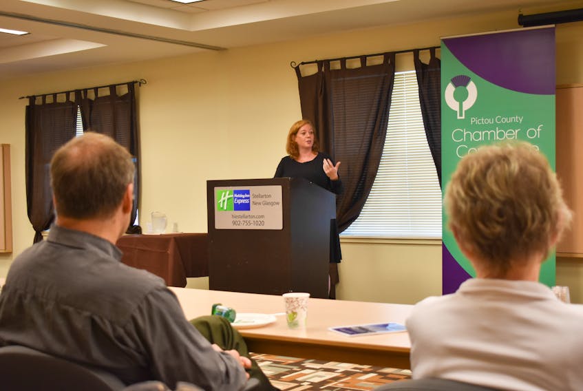 Lisa MacLeod spoke at a breakfast hosted by the Pictou County Chamber of Commerce on Friday, Aug. 3.