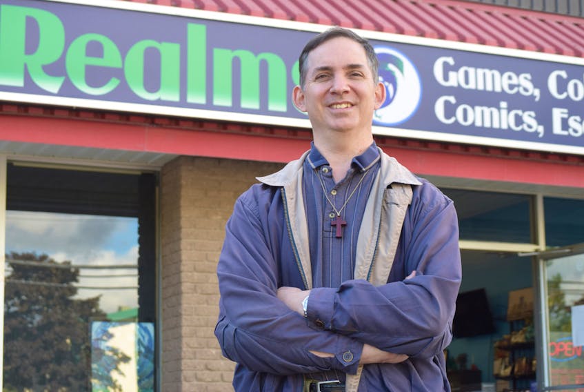 Trueman Matheson is the owner of Lost Realms Games, Collectibles, Comics, Escape Rooms in Antigonish. Matheson opened the store four years ago and offers one of the largest collections of board games in Nova Scotia.