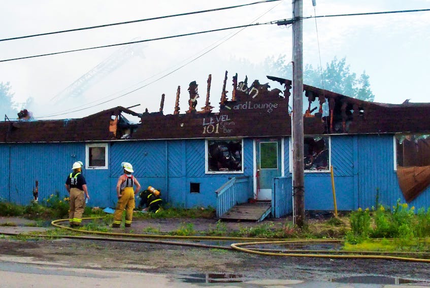 RCMP have laid charges against a 26-year-old man and two 17-year-olds in connection with the arson at the Lamp Cabin Dining Room and Lounge.