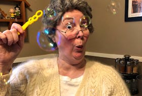 Grandma Estabrooks, played by Heather MacIntyre, will be taking her schtick online in an all new show, Grandma’s Bubble Trouble, written and directed by Charlie Rhindress. The show will stream live from Live Bait Theatre’s Facebook page tonight (Friday) at 7 p.m.
