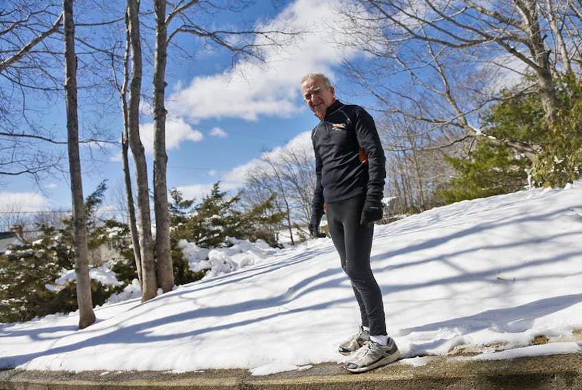 Malcolm Pain became Nova Scotia’s first 80 year old to run the Boston Marathon last April.