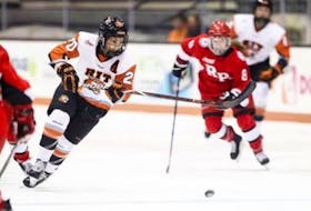 Brookdale’s Mallory Rushton is in her third season with the Rochester Institute of Technology Tigers NCAA Division 1 women’s hockey team.