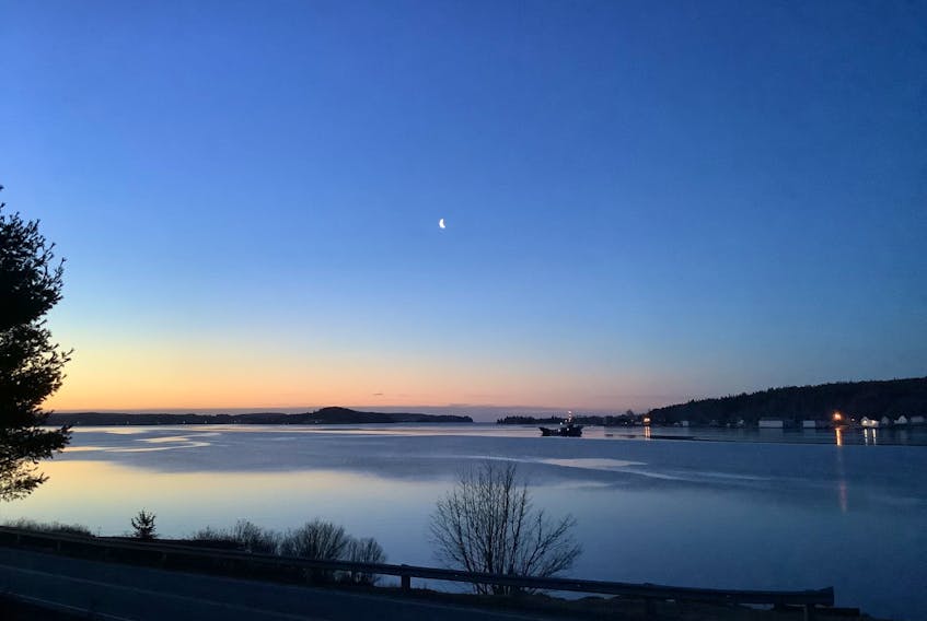 Graeme Bethune lives two minutes away from the ferry dock in East LaHave, N.S. He was up early in the morning when he took this peaceful photo of the LaHave ferry at sunrise - right from his front door!
"The ferry starts crossing at about 5:30 every morning, 7 days a week. Due to COVID charges have been waived," he wrote. "I get up early every morning and watch the weather of the day unfold."
Thank you for sharing this, Graeme.