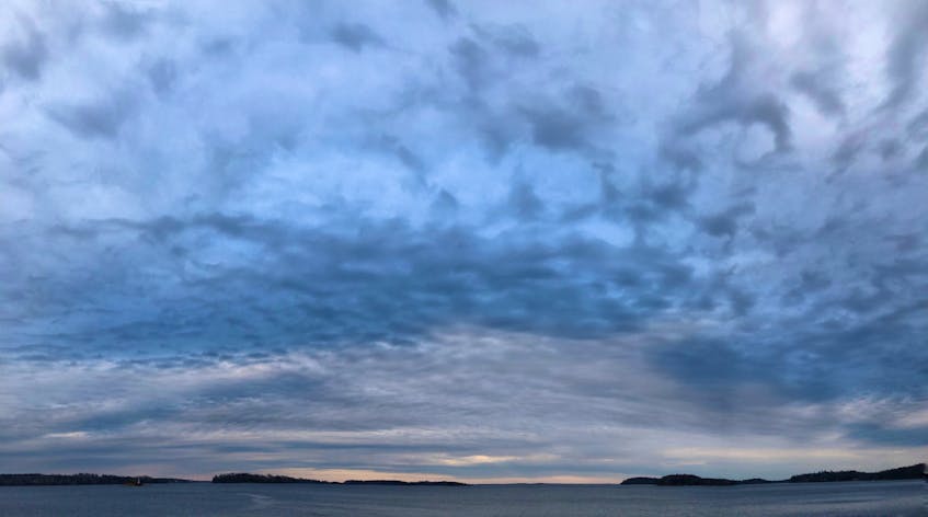 There's more to Mahone Bay than the 3 Churches. 

 

What a shot.  The perspective makes the cloud ceiling look like it's closing in on you.  The ripples in the sky were mimicking those on the water at Westhaver's Beach, near Mahone Bay NS when Karen Runge snapped this lovely late day photo last Sunday.