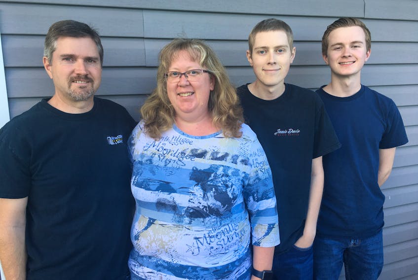 Curtis McCormick (second right) stands with his parents Craig and Linda McCormick and brother Connor. Curtis McCormick had successful cancer surgery in Toronto in late July, months after being diagnosed with synovial sarcoma and being told he probably would not survive. He chalks the result up to his faith and a lot of praying.