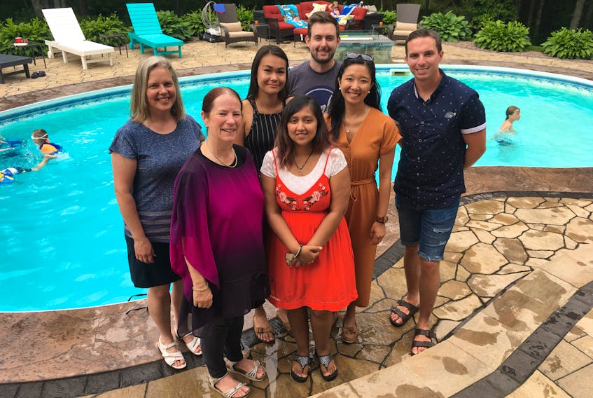 A reception was held recently to welcome six family medical residents to the northern zone. Joining area physicians Dr. Tena Frizzle (back left) and Dr. Pippa Moss (front left) are (back, from second left) Dr. Martika Rodgers, Dr. Michael Smith, (front, from second left) Dr. Aruba Nurulla, Dr Jillian Jung and Dr. Jamie Grandy. Missing is family medical resident Dr. Matthew Lowe.