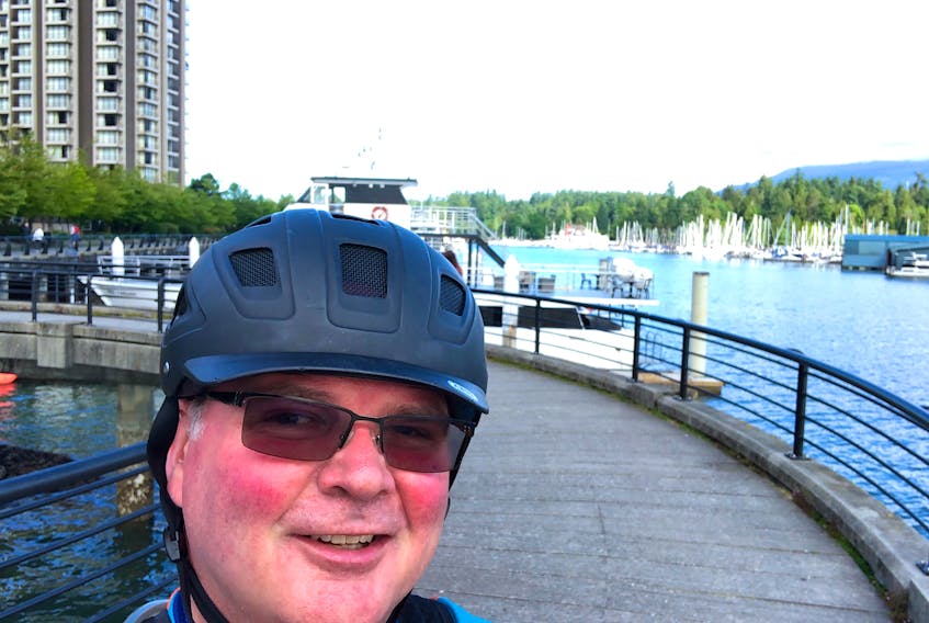 Rev. Lloyd Bruce spent the first week of his challenge touring the sights in Vancouver.