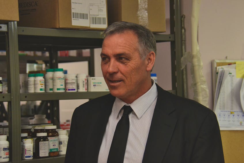 Health Minister Robert Mitchell announcing the addition of 28 new drugs to the Prince Edward Island Drug Formulary. Photo: Stuart Neatby/The Guardian