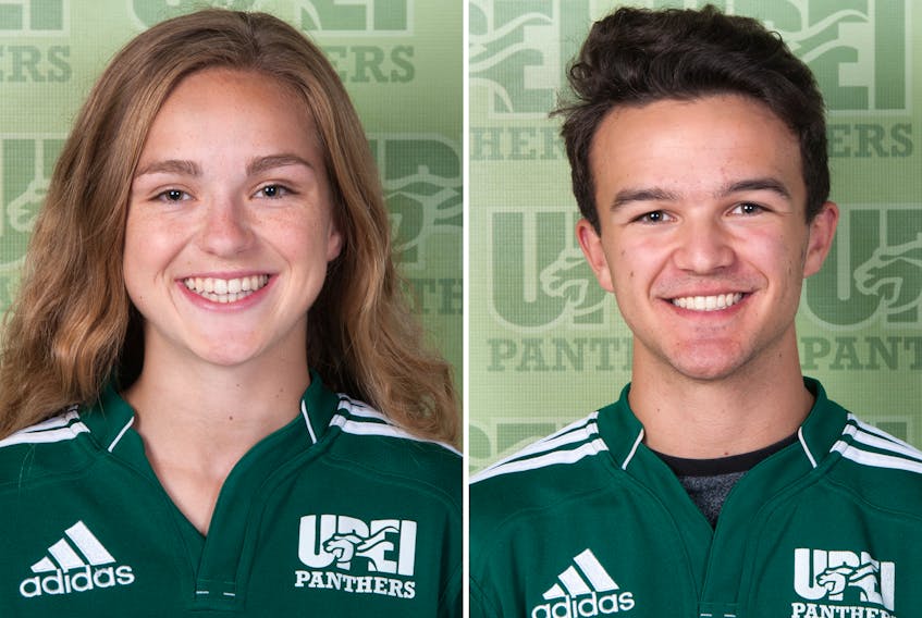 Emma Moore and Nick Robertson are members of the UPEI Panthers cross-country team.