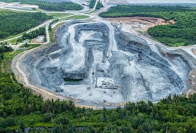 St. Barbara Ltd.'s Moose River gold mine is seen from the air. An economic impact analysis of the company's proposed Cochrane Hill gold mine has been released.