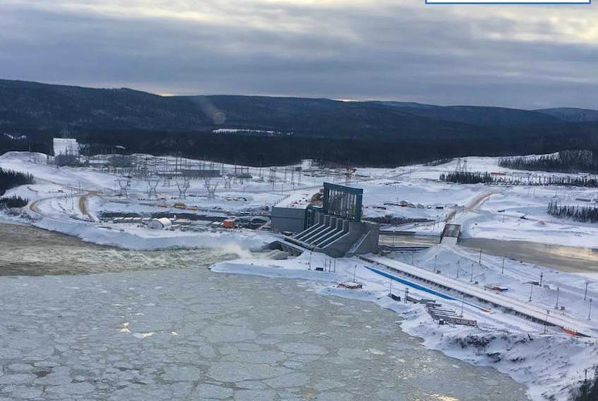 A aerial photo of the Muskrat Falls site taken last month courtesy of Nalcor Energy.