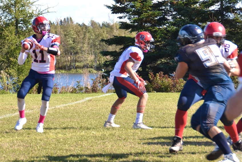 Rookie Titans quarterback Jesse Estabrooks unleashed an aerial attack in Saturday’s game against the Leo Hayes Lions, completing 17 of 24 pass attempts for 160 yards.