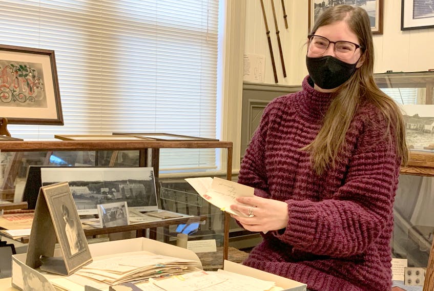 Melanie Secco is thrilled to be volunteering her time at the Antigonish Heritage Museum. As the facility’s new archivist, Melanie is tasked with collecting, assessing, arranging, and organizing material.