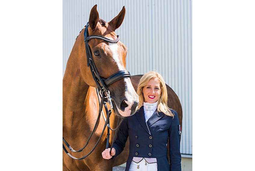 Brittany Fraser-Beaulieu and her horse All In.