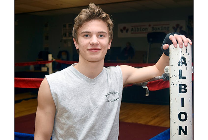 Matt Fraser at the Albion Boxing Club.