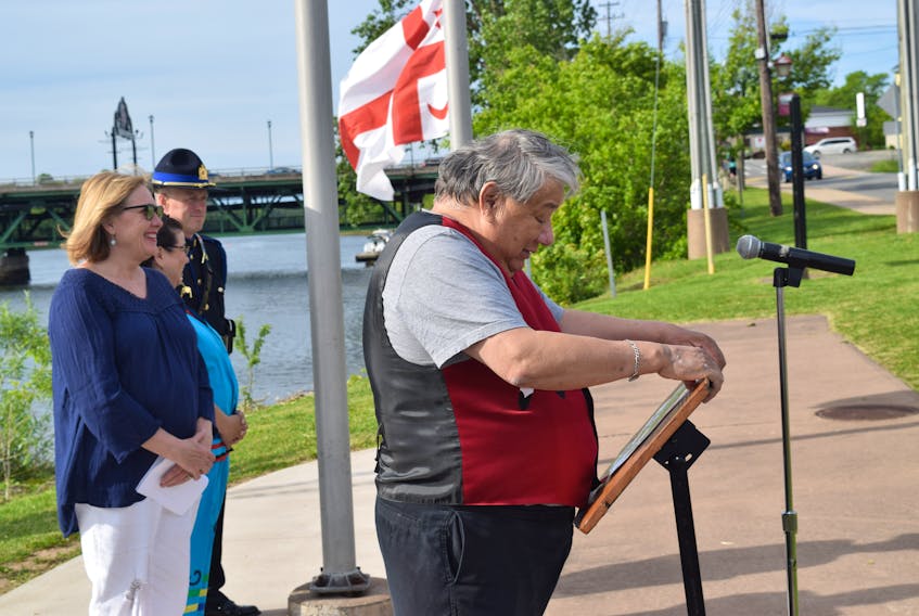 National Indigenous Peoples Day was held June 21, and the Town of New Glasgow raised the Indigenous flag at the gazebo near Glasgow Square Theatre.